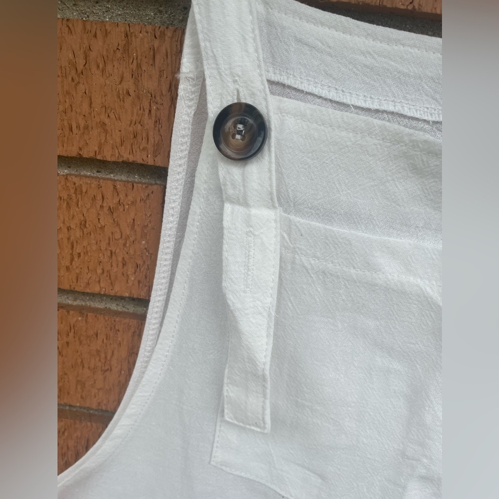 Women's Cream Jumpsuit Romper - Picture 7 of 12